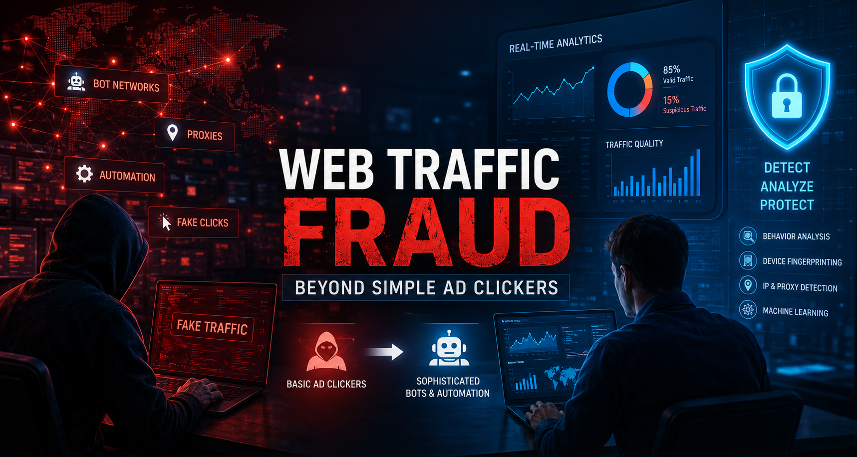 Web Traffic Fraud: Beyond Simple Ad Clickers